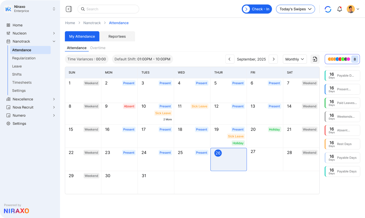 Time Tracking & Attendance